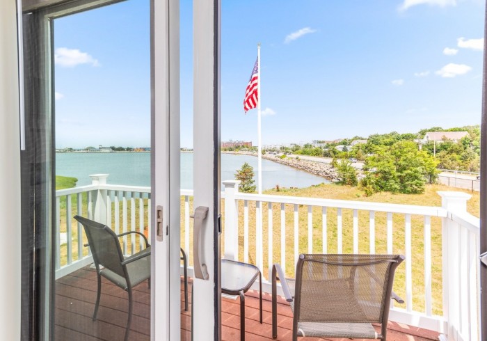 deck overlooking bay